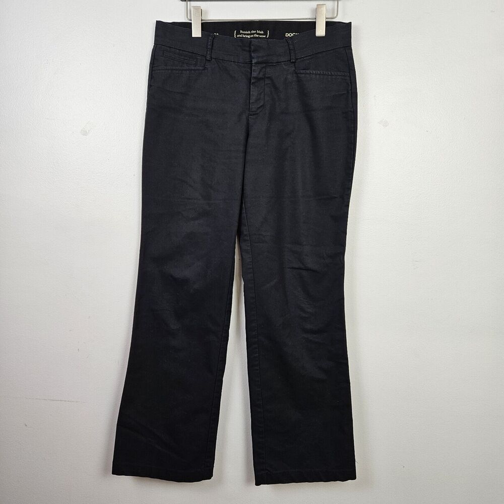 Dockers Women 10 Flat Front Pants "Banish the Blah" Casual Work Slacks Stretch